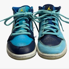 Jordan 1 Mid Fly (PS) BV8173-400 Blue Childrens Shoe Sneaker Size 13C
