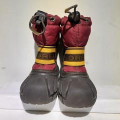 SOREL Cub Brown Maroon Insulated Waterproof Winter Snow Boots Toddler Size 7
