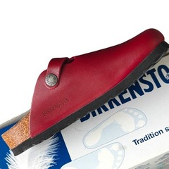 Birkenstock Boston Leather Bordeaux Soft Gloss Slip On Kids Clog Sandals US 13