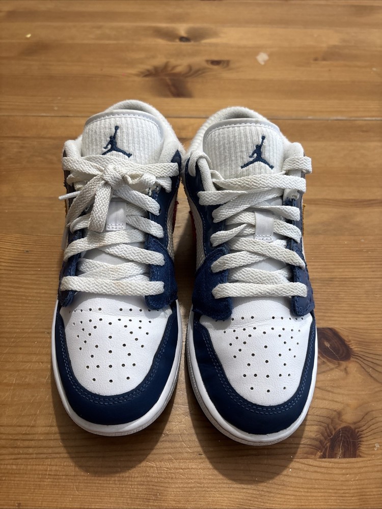 Nike Jordan 1 Low SE GS French Blue Size 4 / DR6960-400 EUC
