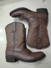 Youth Deer Stags Cowboy Boots Size 13
