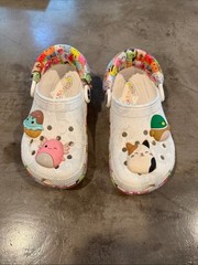 CROCS Squishmallows Kids White Clog Sandals with Cute Characters