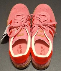 ADIDAS GAZELLE BOLD J (GS) PLATFORM ROSE PINK/SCARLET RED JQ7407 SIZE: 6.5