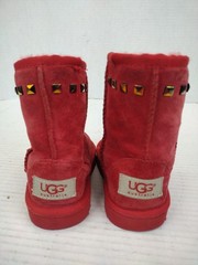 UGG Classic Short Toddler Size 6 Sherling Red Fur Winter Boots Kids UK 5 EU 22.5
