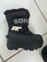 Sorel Snow Commander Toddler Waterproof Winter Boots Black Size US 6 / EUR 23