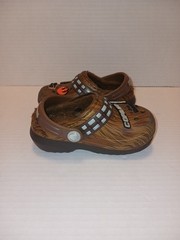 Crocs Star Wars Chewbacca Fur Lined Clogs With Jibitz Charms Brown Toddler C 6