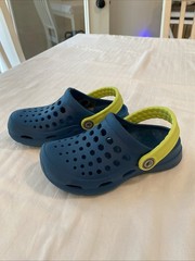 Joybees Active Clogs Water Shoes Unisex Kids Size 10/11 Blue Green Slip-on