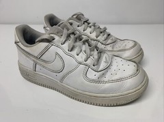 Nike Air Force 1 AF1 Low Triple White 314193-117 Youth Shoes Sneakers size 2Y