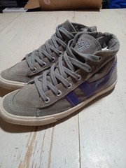 Gola US Size 2 Side Zip Shoe Gray And Purple Super Cool