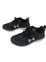 Size 4y- Under Armour Assert 9 Wide Low Black White Boy/Girl