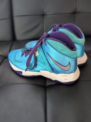 Nike Lebron Zoom Soldier VII 7 Blue Purple White Basketball Shoes Kids Size 5Y
