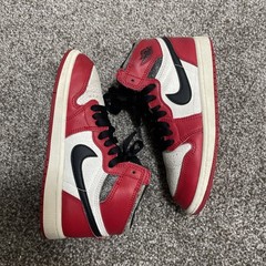 Air Jordan 1 Retro Lost And Found PS Shoe Size 2Y Red FD1412-612 Preowned