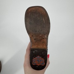 Jar Boots Kids Size 17.5 MEX (8.5 US) Western Cowboy Genuine Leather Square Toe