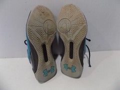 Boys Under Armour Steph Curry 3 1274061-458 Blue Basketball Shoes Lace Up Size 4