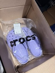 Crocs Classic Clog K Purple Unisex Kids US 7.5 Slip-On Rubber Clogs