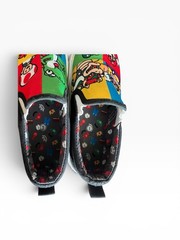 Super Mario Bros Canvas Slip on Shoes Licensed Youth Nintendo Mario Luigi Yoshi
