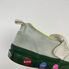 Vans Toddler Slip-On V Avocado Off White Green Canvas Fruitcore Sneakers Cute 6
