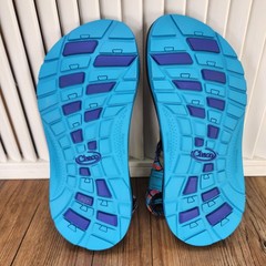 Chaco ZX/1 Ecotread Kids Sz 4M Break Teal Colorful Strappy Beach Sandals J180264