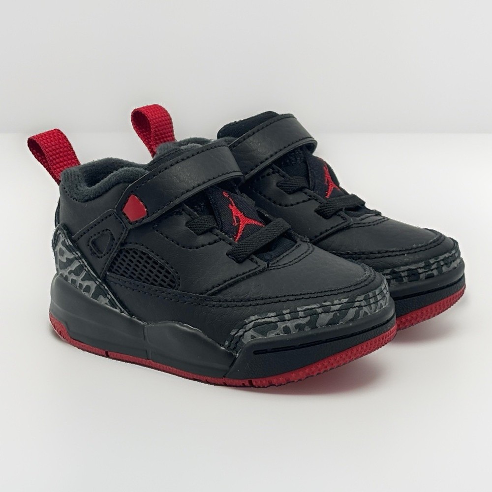 Size 4C Toddlers Jordan Spizike Low Black/Gym Red FQ3952-006 Defects/No Box