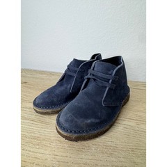 Crewcuts J. Crew Kids Navy Blue Suede 1990 MacAlister Boots Chukka Shoes K11