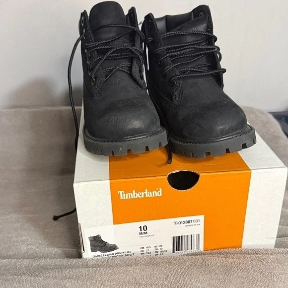 Timberland Kids Work Boot – Black – Size 10C
