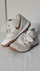Nike Kyrie Irving 5 “Irish” Shoes AQ2456-170 WHITE/GOLD Kids Youth SIZE 2Y