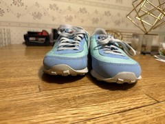 Nike Waffle Trainer Retro Blue Silver Vintage Running Shoes Youth 5.5