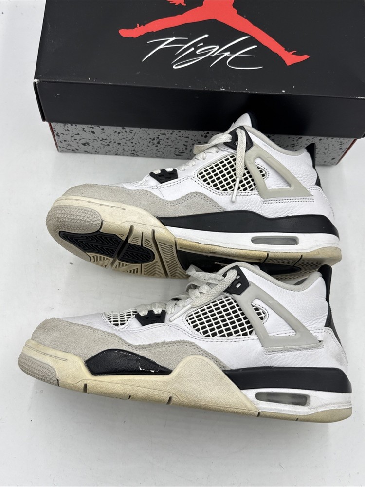 Size 6.5 (GS) – Jordan 4 Retro Mid Military Black