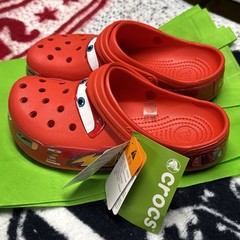 Crocs Lighting McQueen Junior 1 Limited Edition New With Tags 🏎️🇺🇸⚡️