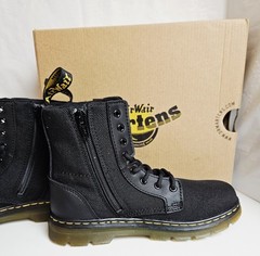 Dr. Martens Junior Combs Extra Tough Shoes Youth /Kids Size 2 Combat Black AW004