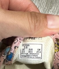 VANS Peanut Dancing Snoopy Peanuts Kids 3.5