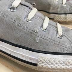 Converse Shoes Junior 4 Chuck Taylor All Star Double Tongue Gray Low Top 662626F