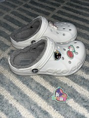 Crocs Baya Lined White w Gray Lining Hello Kitty Rainbow Black Cat Gibbits Jr 1