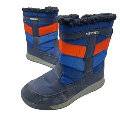 Merrell Select Grip M Alpine Puffer Water Proof Youth Snow Boots Size 13M Blue