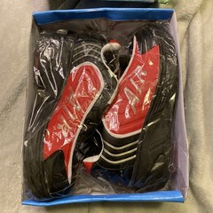 Air Wave Size 4 Wheel Roller Shoes, Black and Red, New In Box