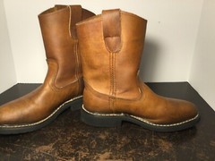 Azteca Cowboy Boots Kids Youth Size 3Y (Mexico 21.5) Western Boot Leather Nice