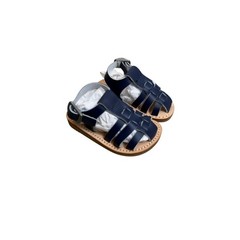 Freshly Picked Bixby Sandals Kids Size 3 Maritime Blue Fisherman Style