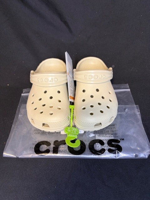 Crocs Classic Clog Bone NWT Size 9C