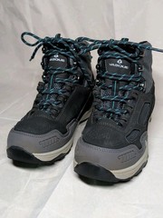 Vasque Kids Breeze AT UltraDry Waterproof Hiking Boots Youth 3 Gray Teal Excelle