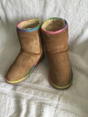 Ugg Australia Classic Short Chestnut Brown Suede Winter Boots SN 1006063KSize 4Y