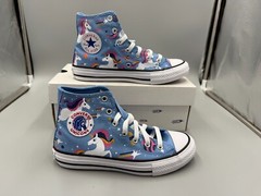 Converse CHUCK TAYLOR Blue Unicorn Kid Canvas Shoe Sneakers 665472C 3.5Y/Eu 35.5