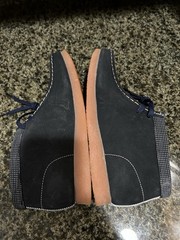 NEW Clarks Kids Wallabee Boot Older Navy Mid Chukka Combination Size 5.5