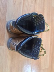 Comfy Kids Size 23 U.S Boy’s 7 (8-24 Month) Fake Fur Boots Brown Faux Suede