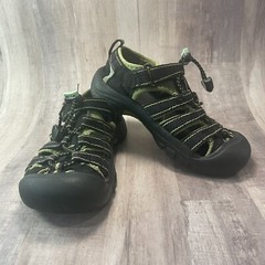 Keen Newport Water & Hiking Sandals-Youth Size 12 Black and Green Waterproof