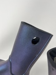 Crocs Blue Iridescent Wellies Rain Boots Childrens C11 Outdoor Waterproof Shoes