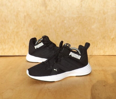 Size 4Y PUMA – Juniors Contempt Demi Fitness SHOES – Black/White