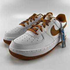 Nike Air Force 1 GS White Desert Ochre Sneakers FJ0706-100 Kids Size 4.5Y