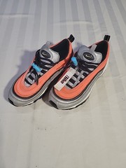 Nike Air Max 97 GS Silver Orange Blue CW6012-001 Shoes Youth Size 5Y Womens 6.5