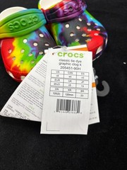 CROCS Classic Tie Dye Graphic Kids EU 20-21 / UK C5 Clog Slippers Roomy Fit