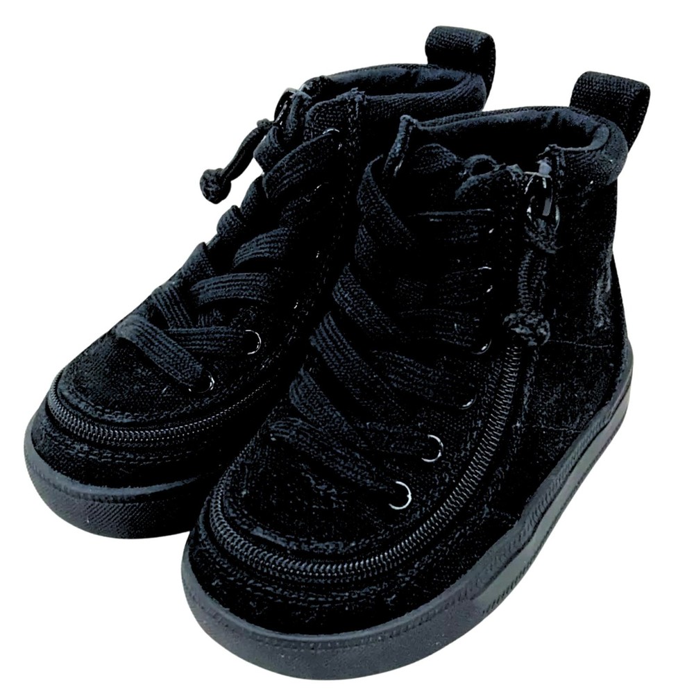 Billy Classic Lace High Sneakers, Kids, Black 7T, New